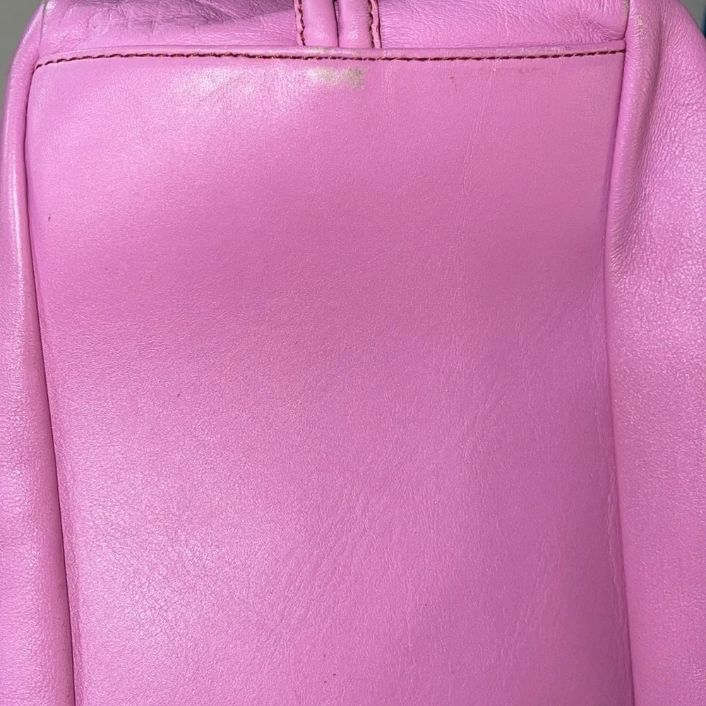 Tanner Krolle Pink Leather Tote Bag
